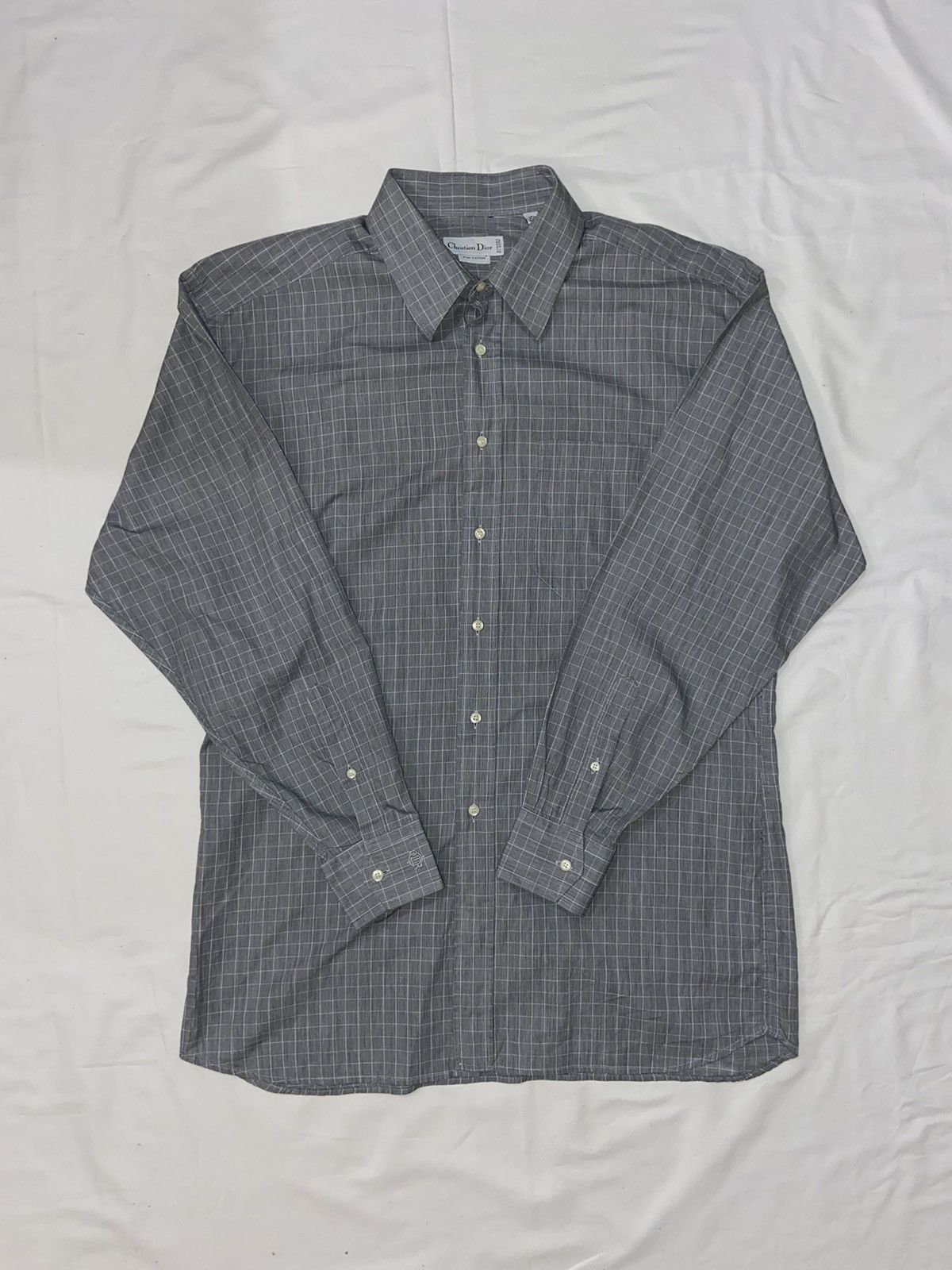 Vintage Shirt Christian Dior Cotton Lavender Elegance XXL