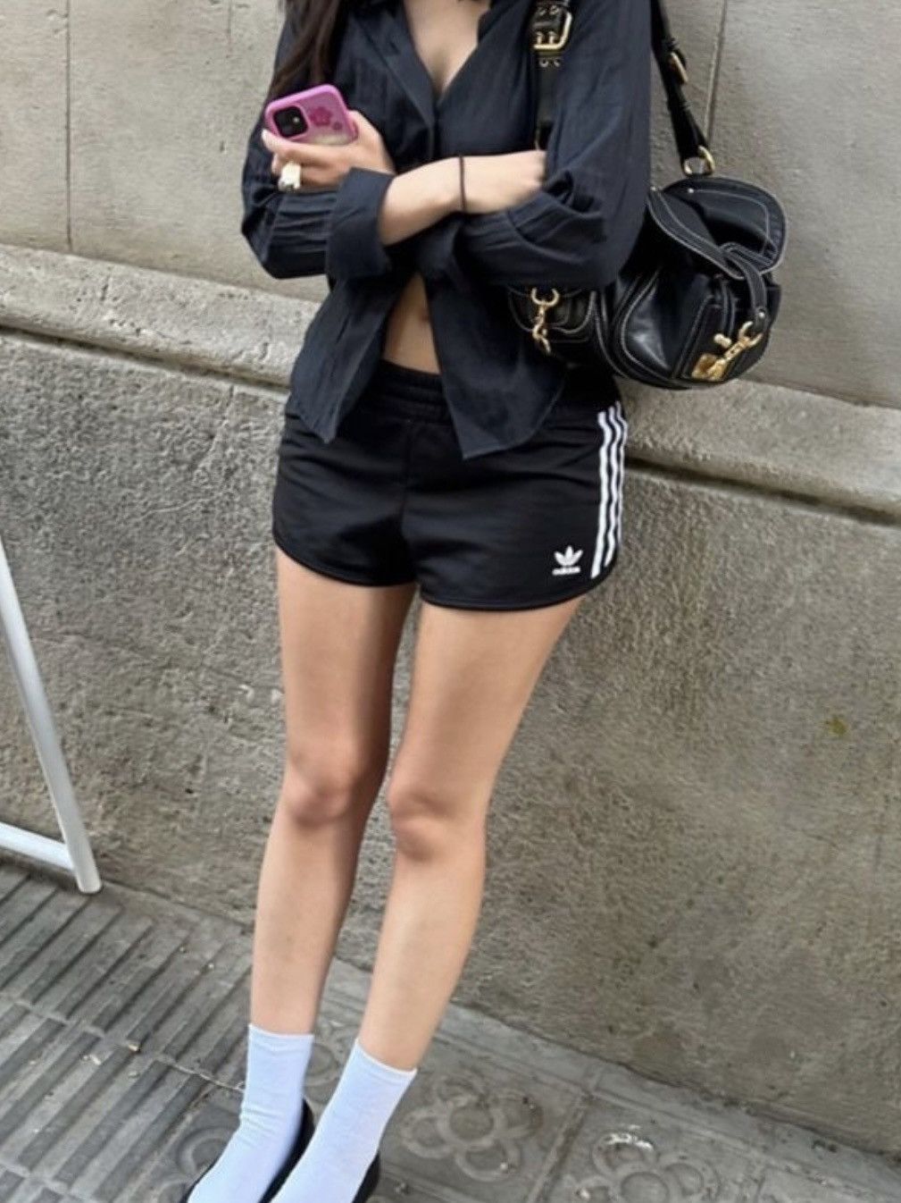 Vintage Vintage Y2K Adidas Pinterest Mini Shorts Streetwear 90s Size US 32 / EU 48 - 1 Thumbnail