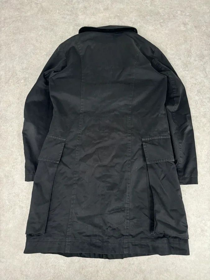 Yves Saint Laurent AW2003 Yves Saint Laurent Rive Gauche Black Cargo Trench Coat Size US L / EU 52-54 / 3 - 7 Thumbnail