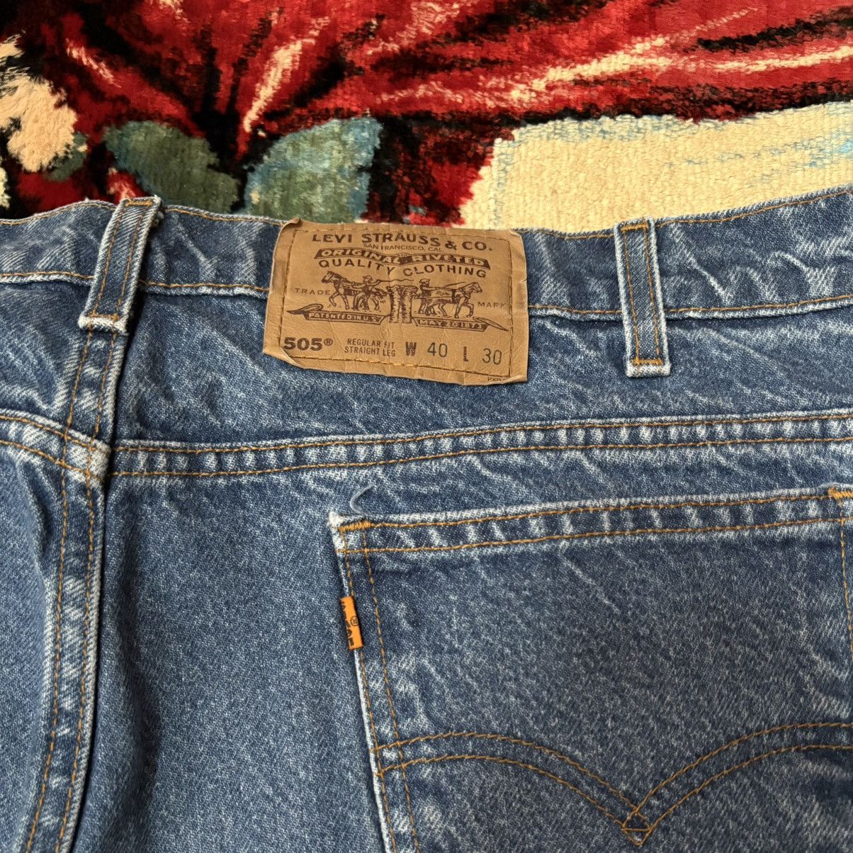 Levi's Levi’s vintage 90s regular 505 blue denim jeans 38x29 Size US 38 / EU 54 - 3 Thumbnail