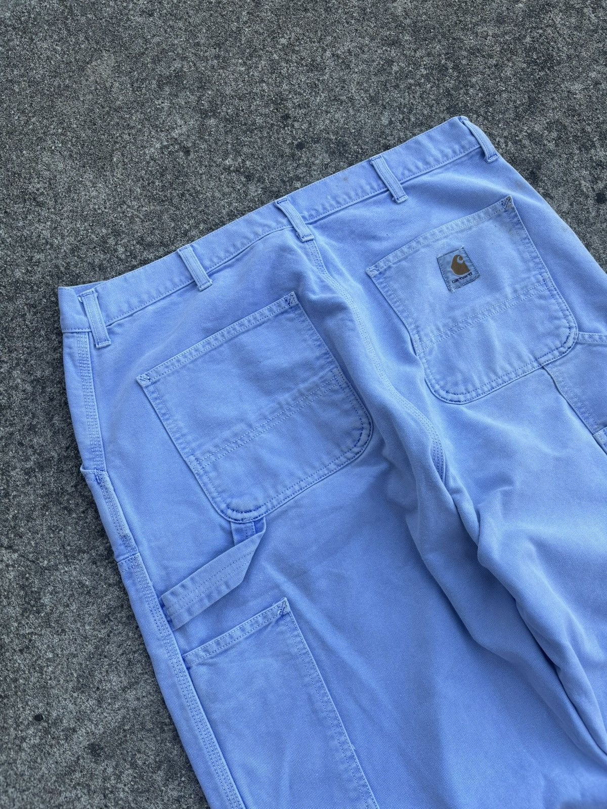 Carhartt × Vintage Purple Carhartt Double Knee Denim Pants USA Vintage Y2K Size US 36 / EU 52 - 4 Thumbnail