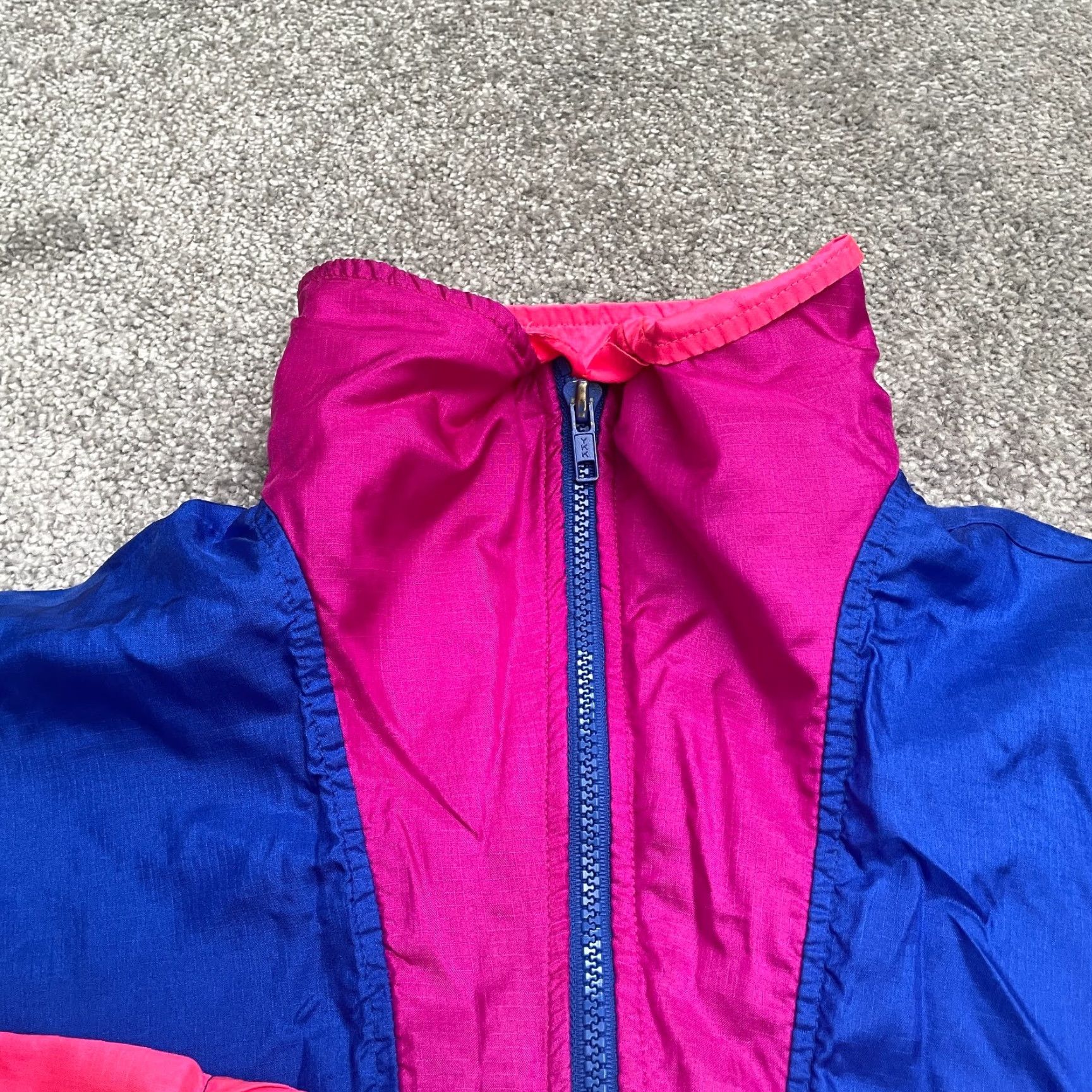 Pinko VINTAGE Columbia Windbreaker Jacket Womens Medium Blue Size M / US 6-8 / IT 42-44 - 3 Thumbnail