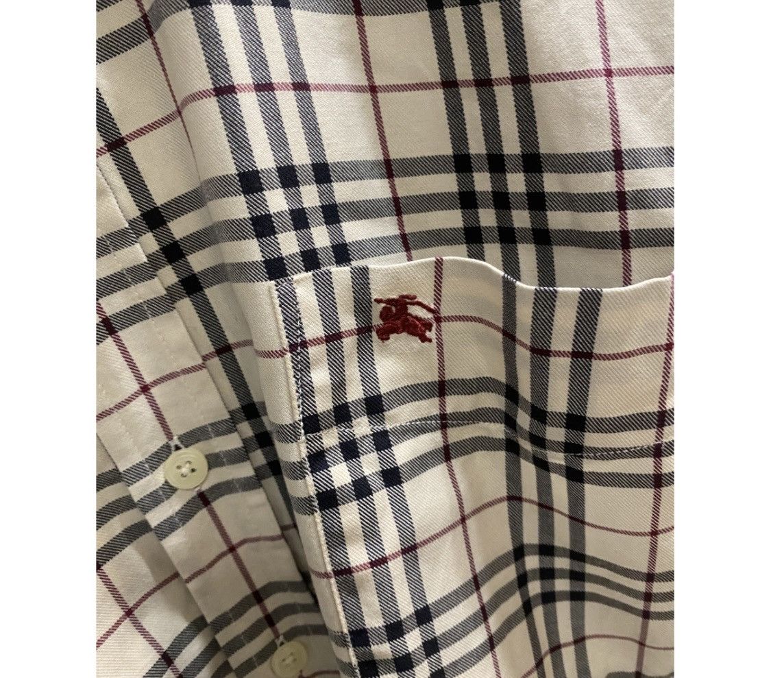 Burberry × Vintage Vintage Luxury fullprint short sleeve shirt button up Size US L / EU 52-54 / 3 - 3 Thumbnail