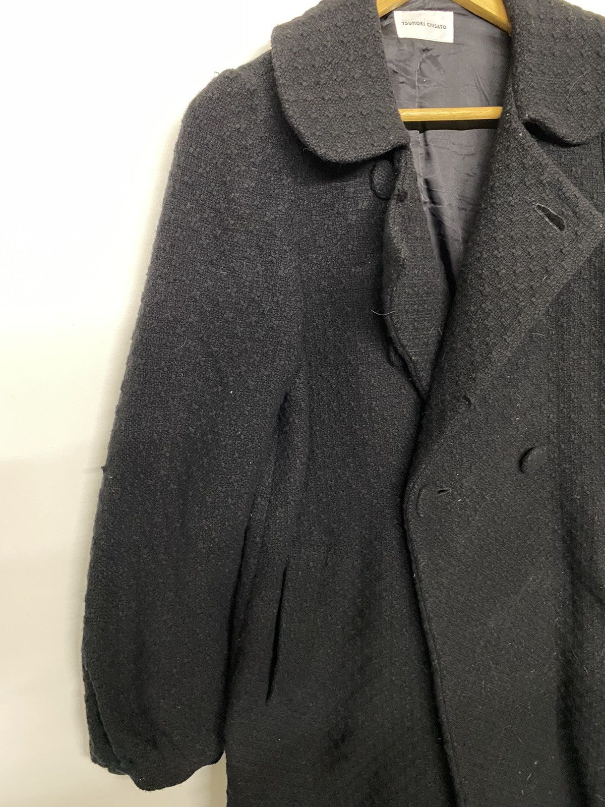 Tsumori Chisato Tsumori Chisato Black Wool Double Breasted Button Collared Size S / US 4 / IT 40 - 3 Thumbnail