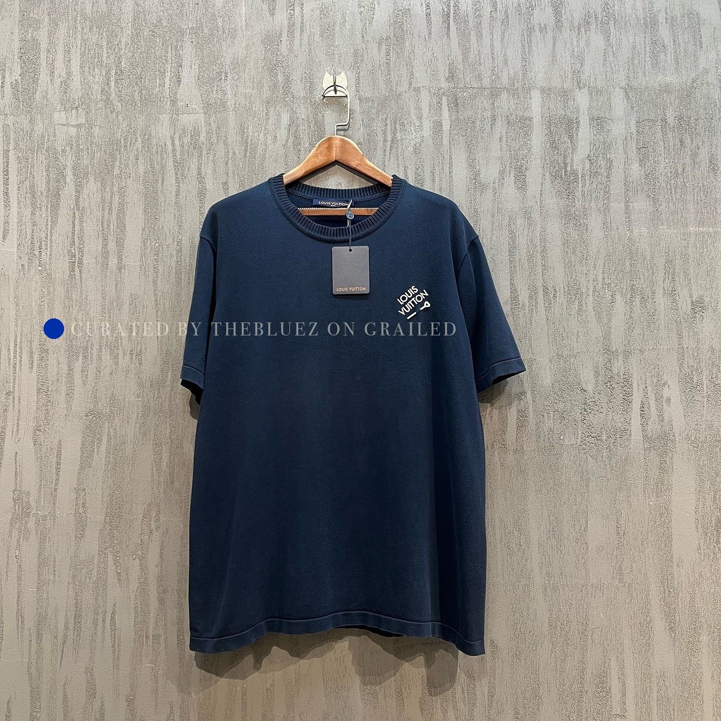 Louis Vuitton Stylish Knit T-Shirt in Blue Size US XXL / EU 58 / 5 - 1 Thumbnail