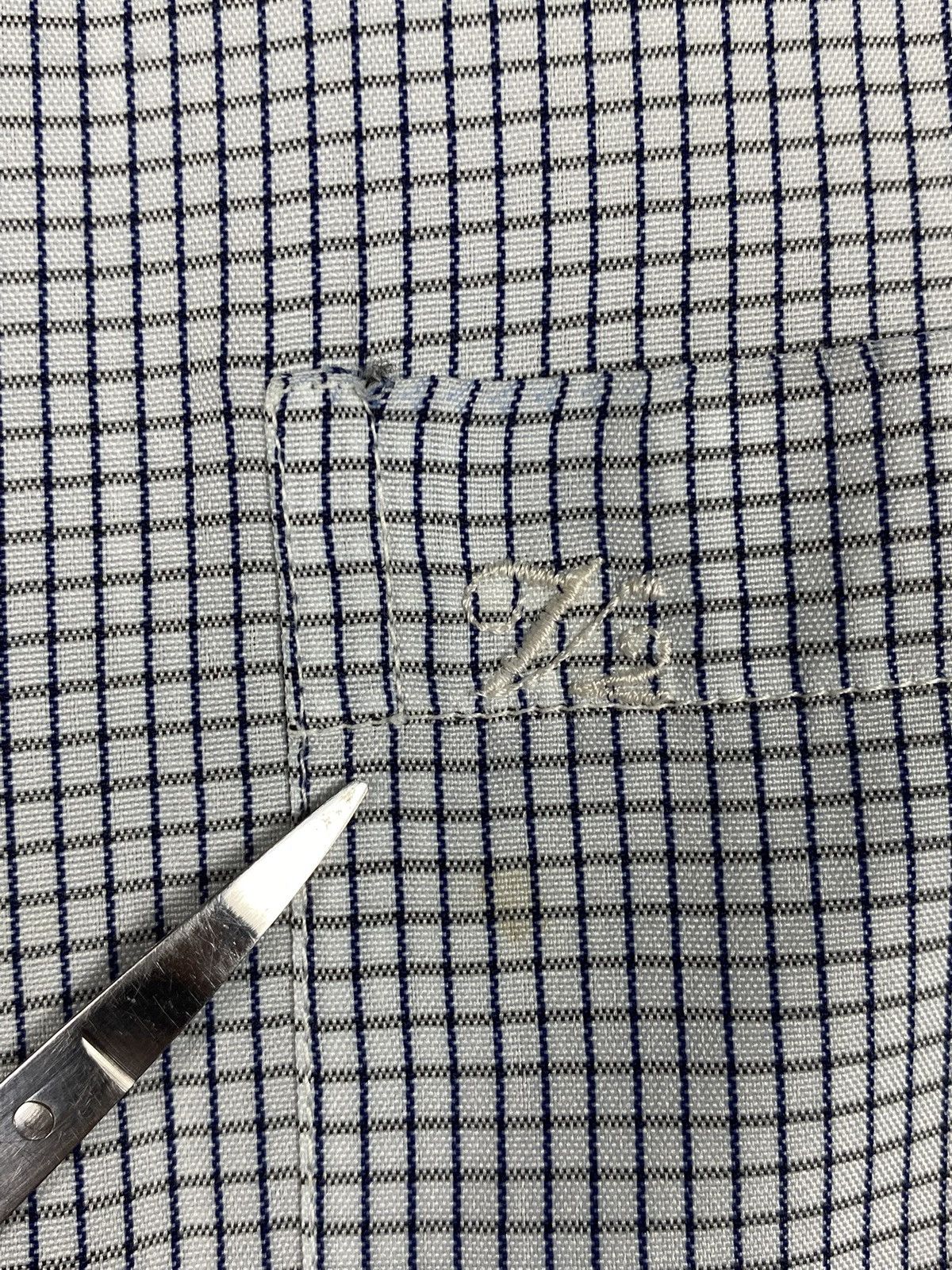 Versace Vintage Versace Classic V2 Micro Check Button Down Shirt Size US XL / EU 56 / 4 - 9 Thumbnail
