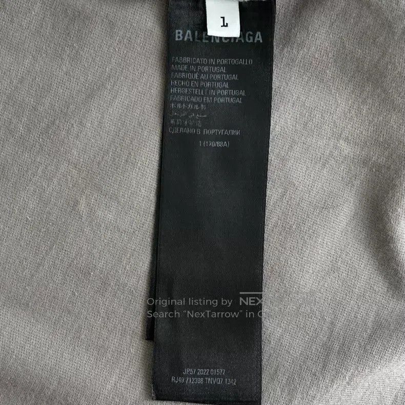 Balenciaga Balenciaga Double-sided Multi-Logo Printed Washed Grey Sho Size US S / EU 44-46 / 1 - 4 Thumbnail