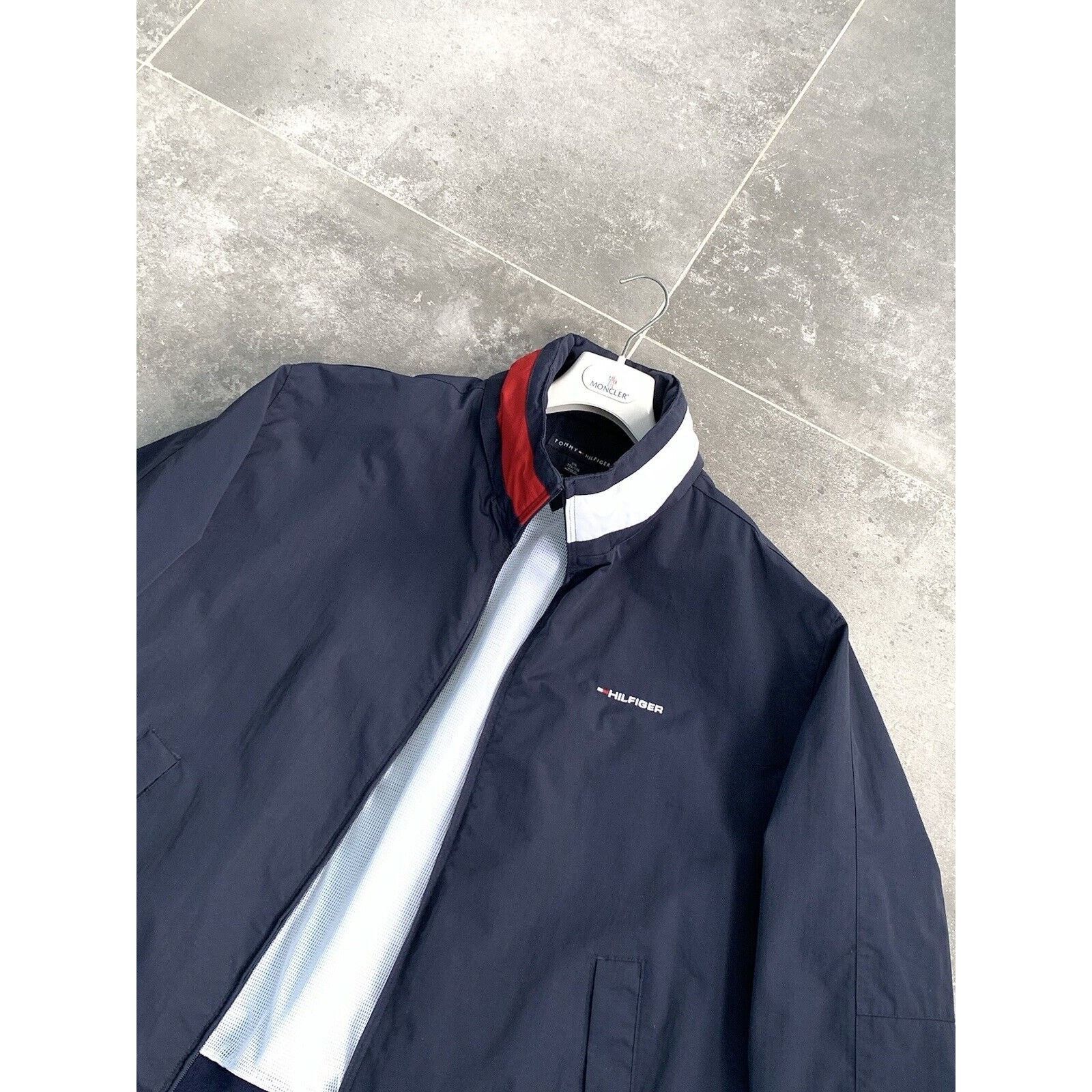 Tommy Hilfiger × Vintage Mens TOMMY HILFIGER Y2K Logo Bomber Jacket Coat XXL 2XL EU56 Size US XXL / EU 58 / 5 - 15 Thumbnail