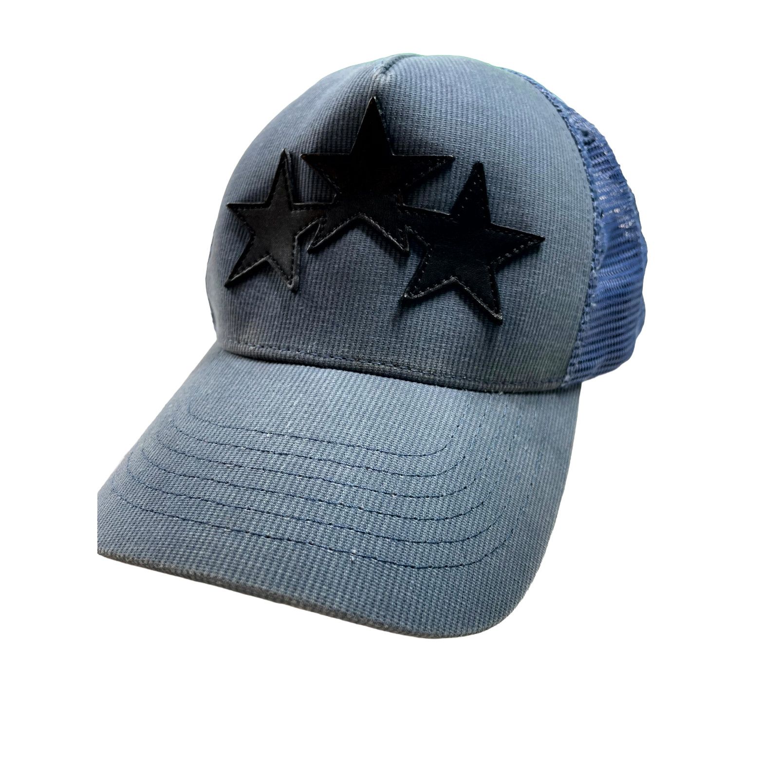 Amiri Amiri 3 Star Blue & Black Hat Size ONE SIZE - 2 Thumbnail
