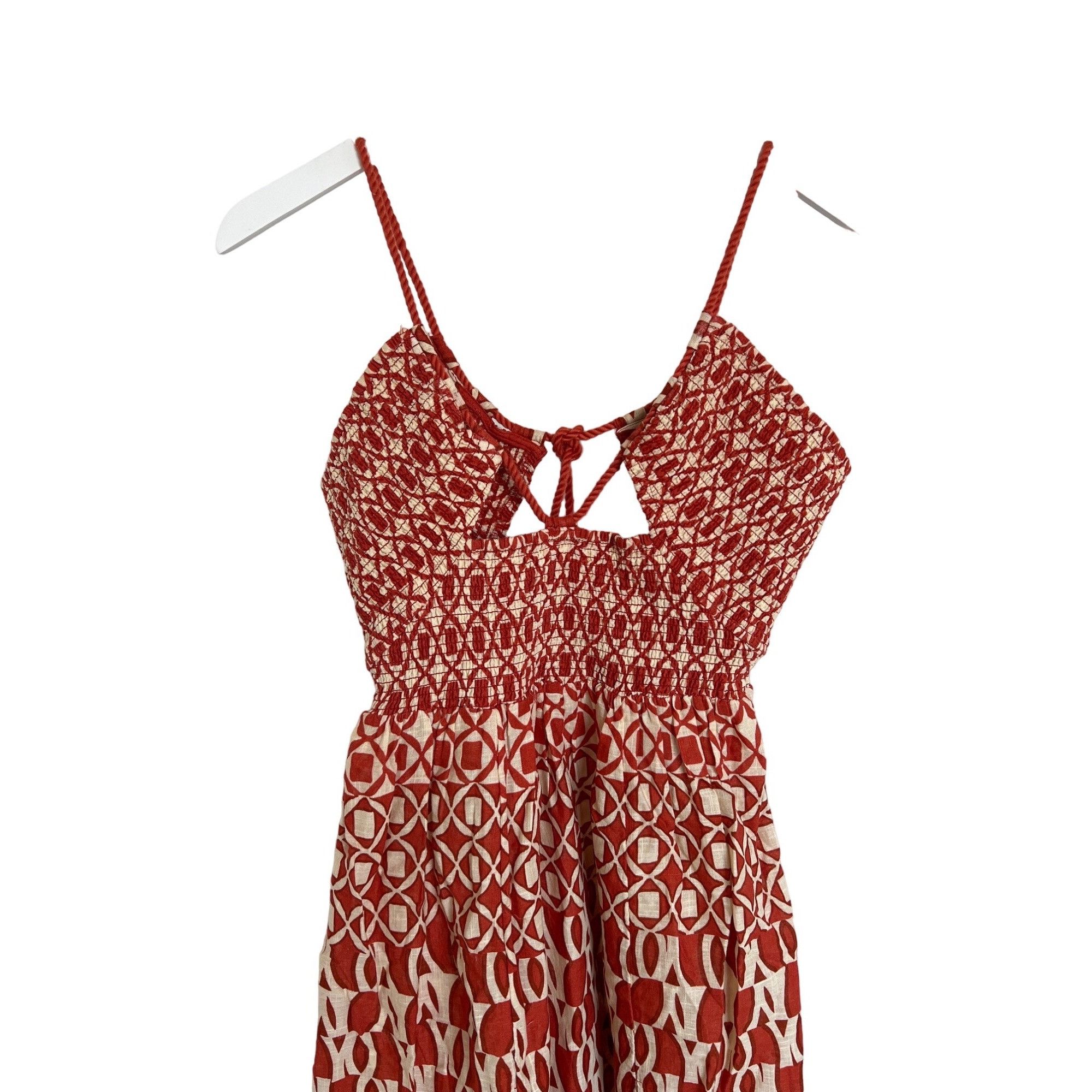 Anthropologie Anthropologie Smocked Midi Dress With Front Slits Size XS / US 0-2 / IT 36-38 - 6 Thumbnail