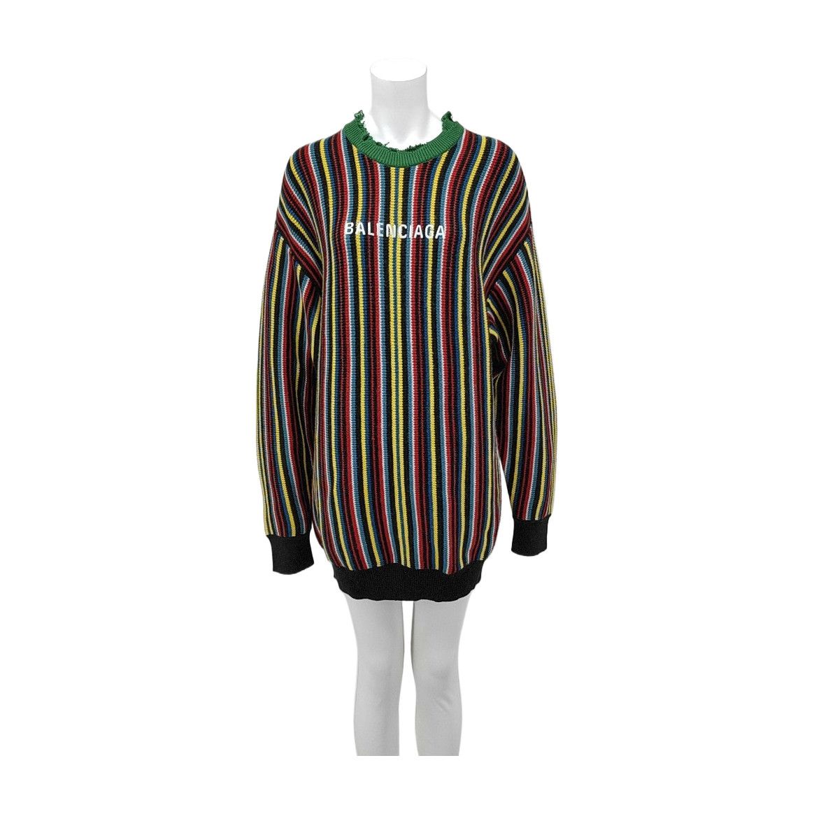 Balenciaga Balenciaga Multicolor Striped Sweater Size S Size S / US 4 / IT 40 - 1 Thumbnail