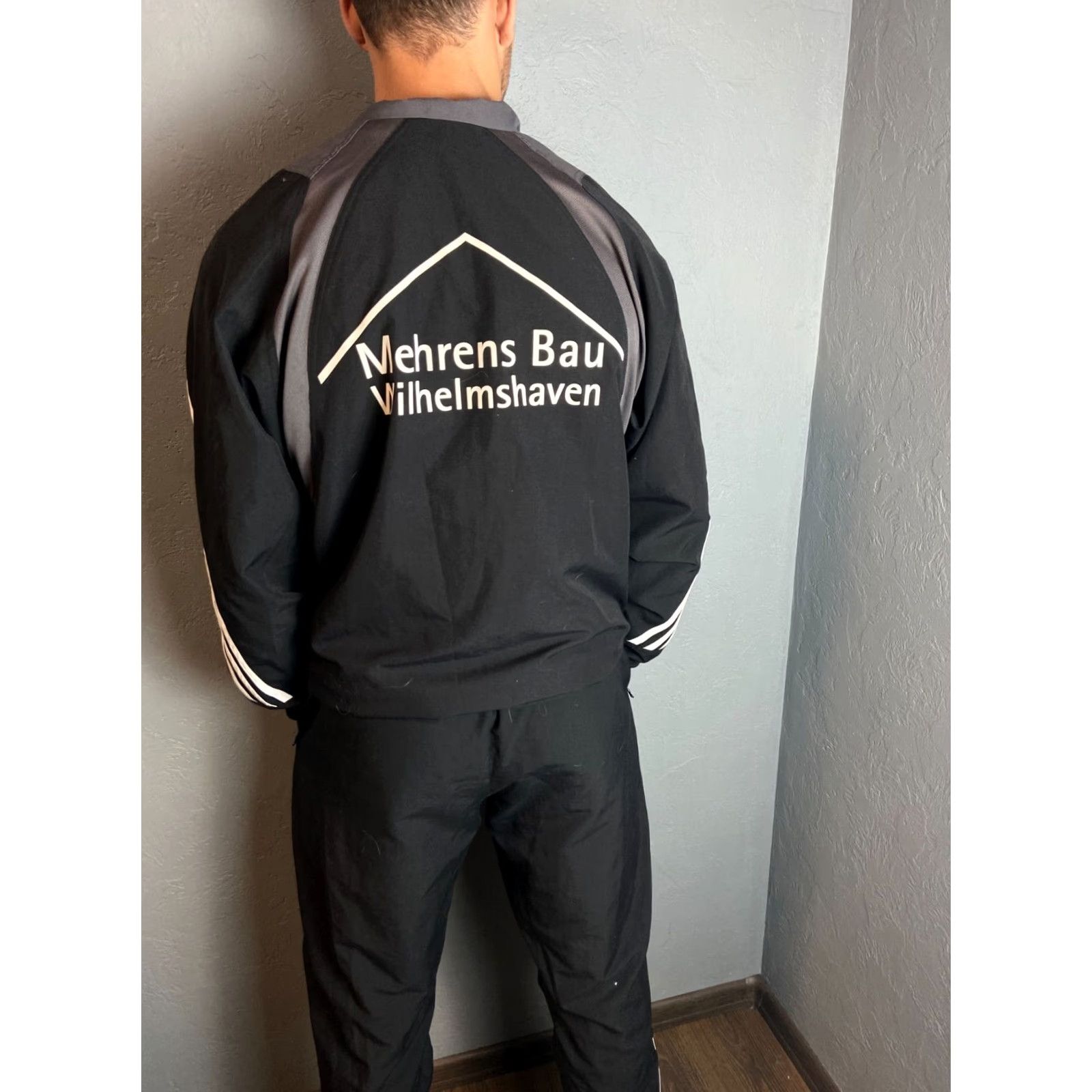 Adidas Adidas Tracksuit Jacket Pants L Mens Gray Vintage Set Includes Jacket Pants Shirt/Hoodie (adapt as one category: Tracksuit) Size 42R - 2 Thumbnail