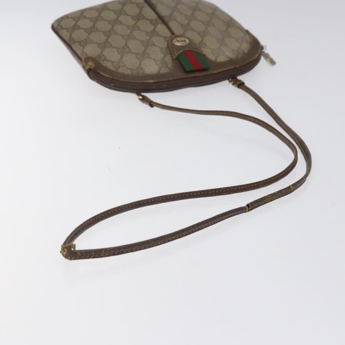 Gucci GUCCI GG Supreme Web Sherry Line Shoulder Bag Pvc Beige 904 Size ONE SIZE - 7 Thumbnail