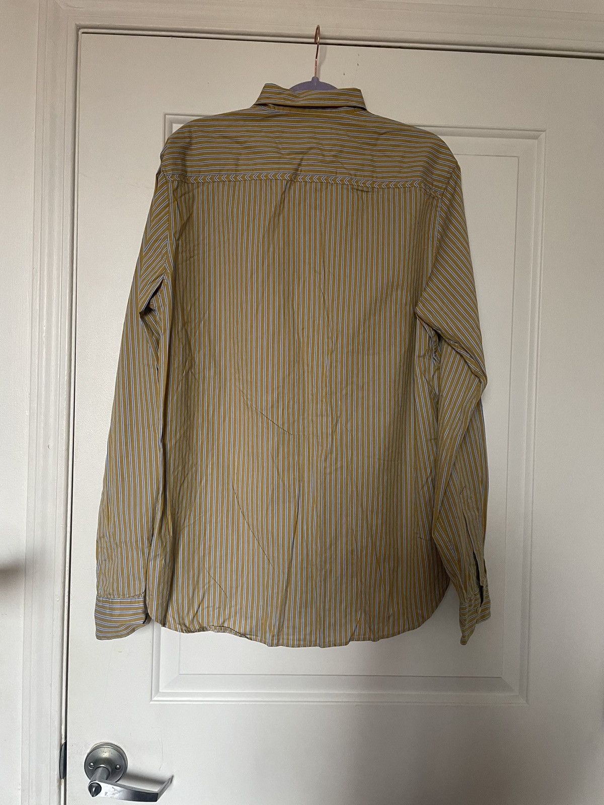 Scotch & Soda Scotch and Soda Yellow Striped Dress shirt Size US XL / EU 56 / 4 - 2 Thumbnail