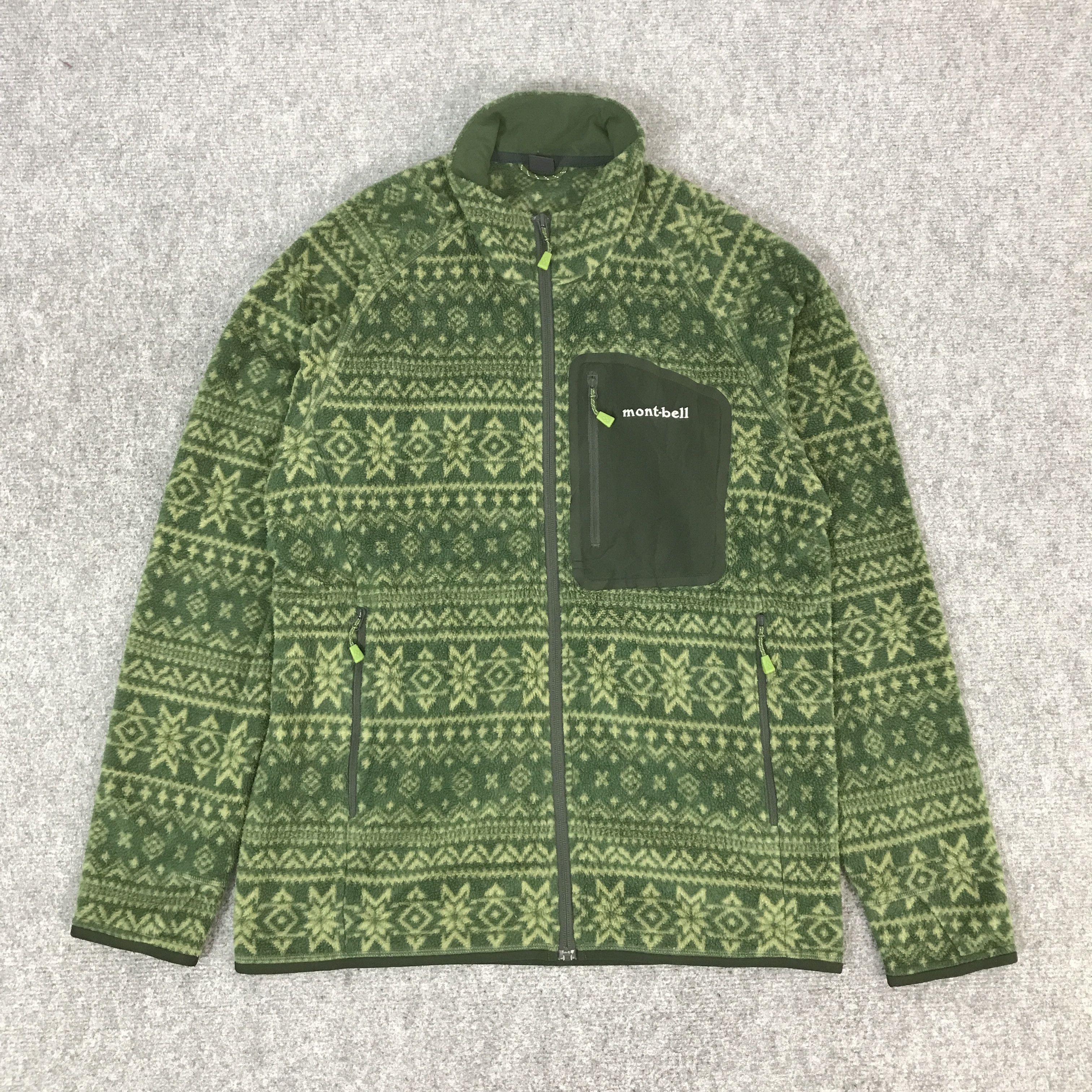MONTBELL FLEECE NAVAJO DESIGN JACKET K63B5