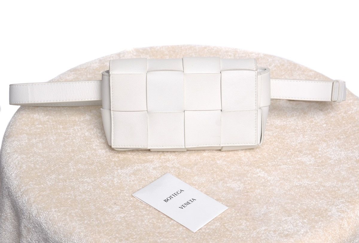 Bottega Veneta Bottega Veneta Cassette White Waist Bag Size ONE SIZE - 2 Thumbnail