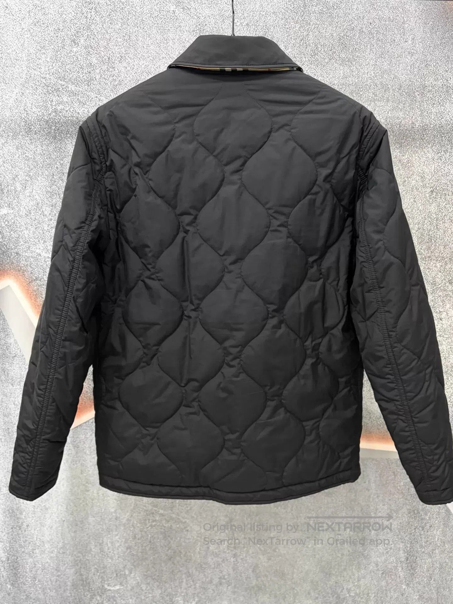 Burberry Black Quilted Collared Button-Up Jacket XS. Size US XS / EU 42 / 0 - 2 Thumbnail