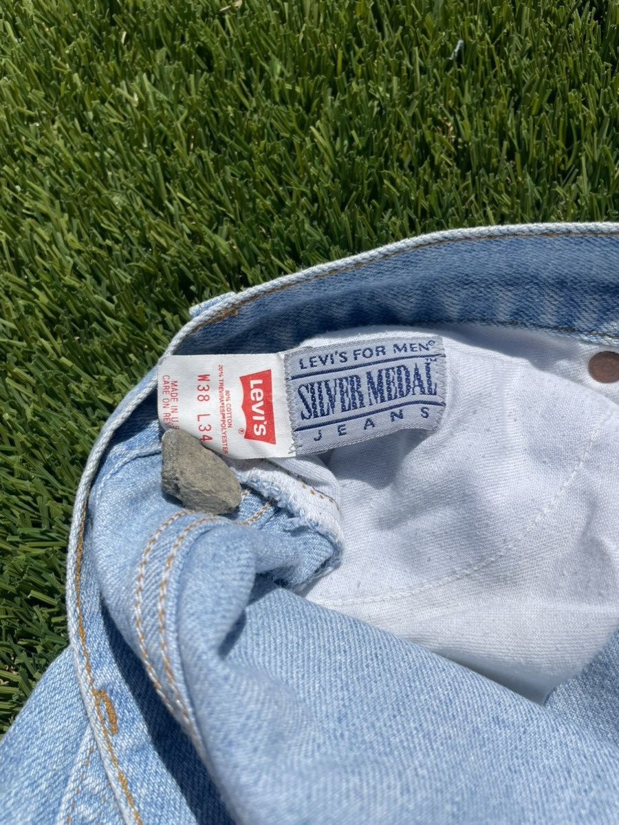 Levi's Vintage Clothing Vintage 80s Levi’s silver metal jeans Size US 37 - 7 Thumbnail