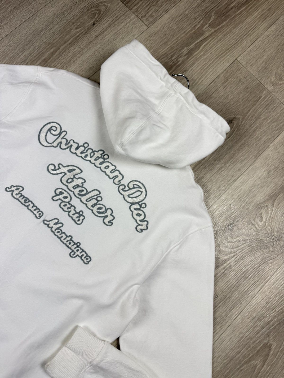 Dior Dior Atelier Hooded Sweatshirt Hoodie White Size L Size US L / EU 52-54 / 3 - 10 Thumbnail