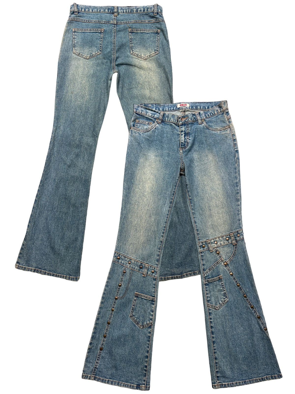 Japanese Brand sick johnny wolf wax stone washed jeans skinny