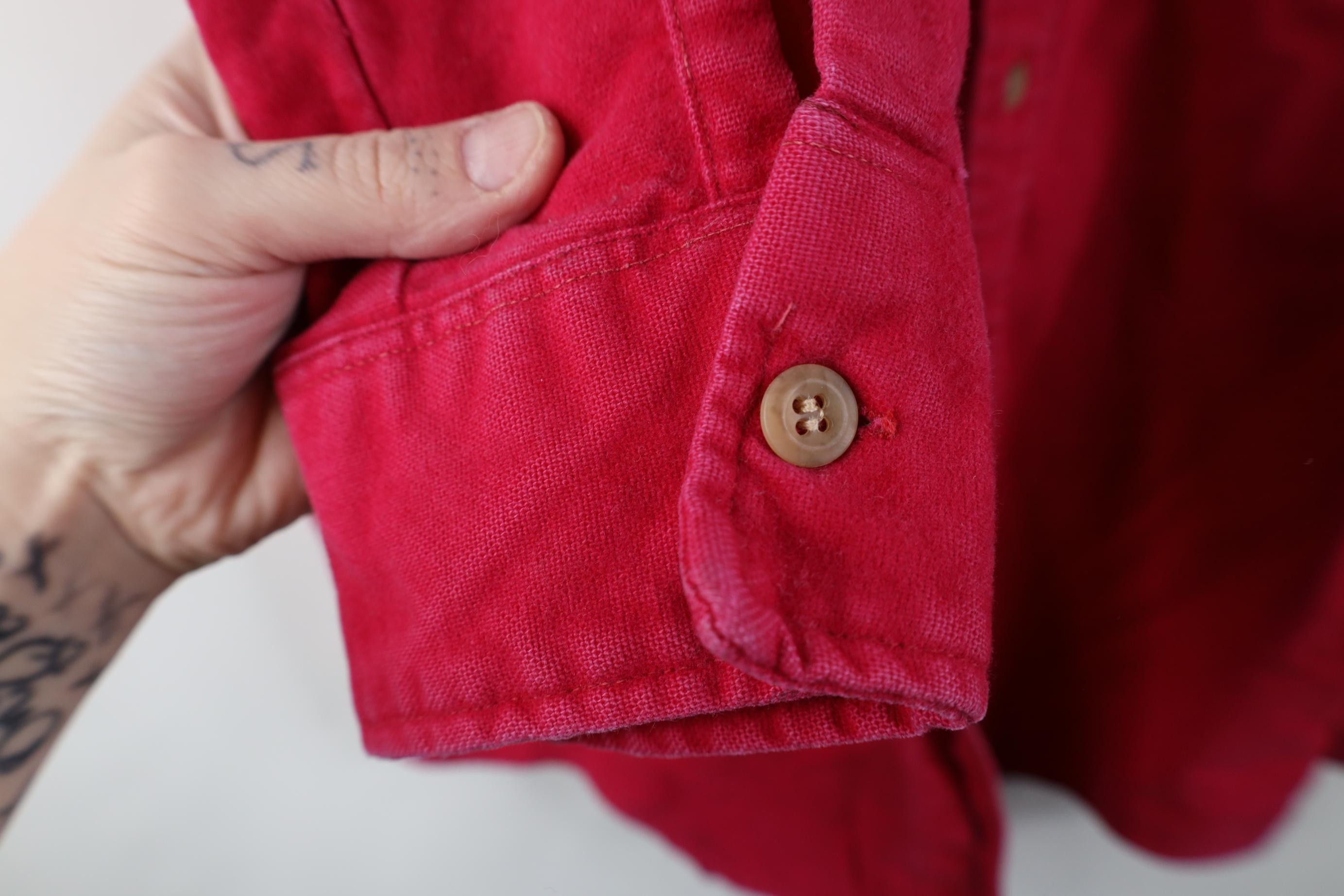 Vintage Vintage 80s 90s Streetwear Chamois Cloth Button Shirt USA Size US M / EU 48-50 / 2 - 8 Thumbnail