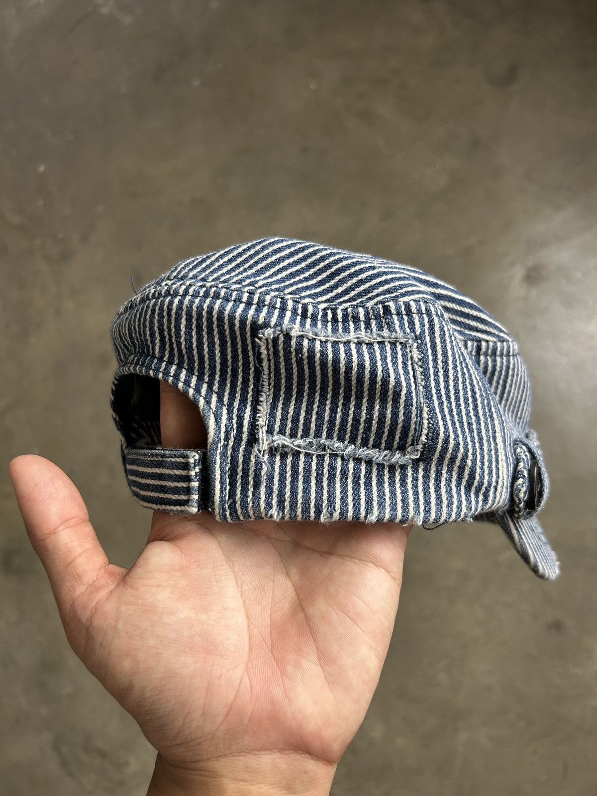 Japanese Brand × Vintage 1990s Alternative - Hickory Stripe Hat Size ONE SIZE - 9 Thumbnail