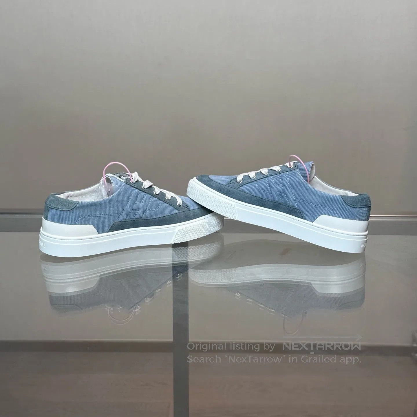 Hermes Hermes Deep Blueboard Shoes with Smog-Resistant Leather Size US 6.5 / IT 36.5 - 6 Thumbnail