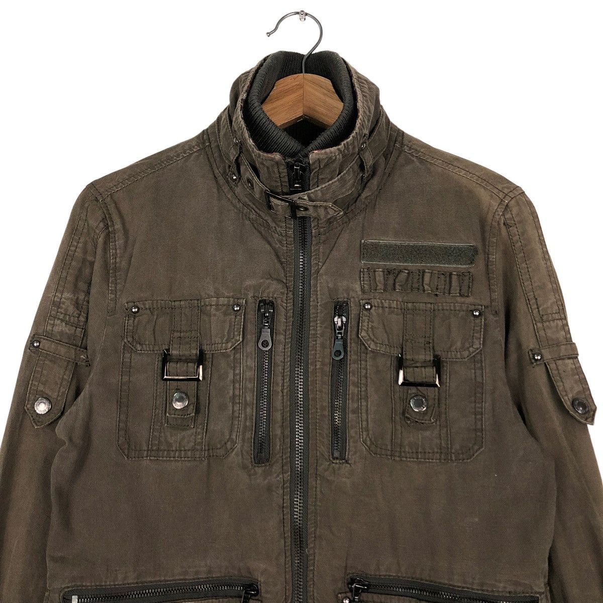 In The Attic 🔥VINTAGE BIKER JACKET IN THE ATTIC JAPAN MULTI POCKET PUNK Size US M / EU 48-50 / 2 - 3 Thumbnail