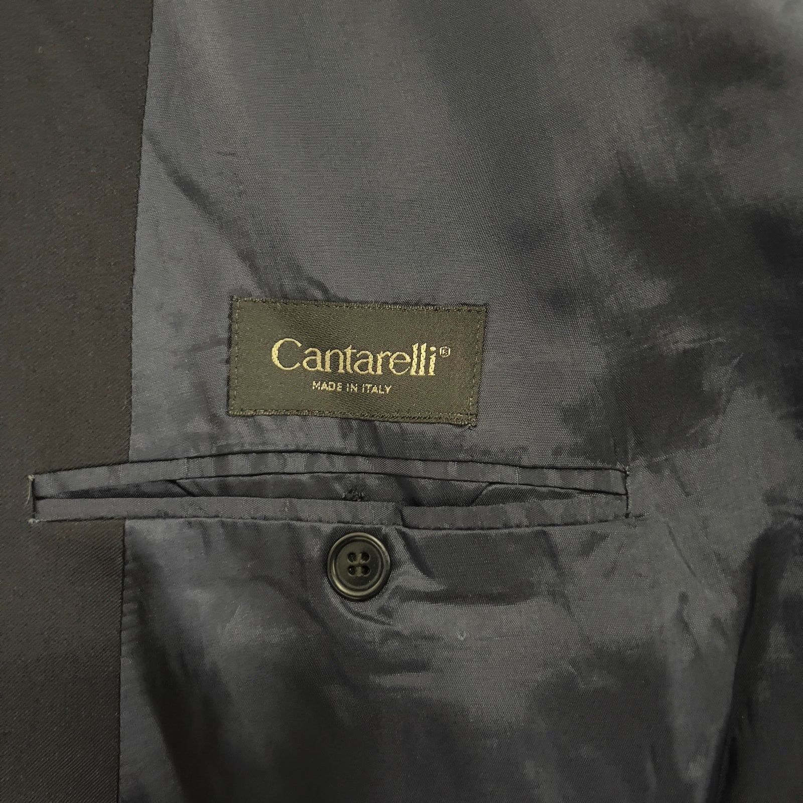Cantarelli Cantarelli Loro Piana Black Double Breasted Blazer 48L 58L Size 48L - 3 Thumbnail