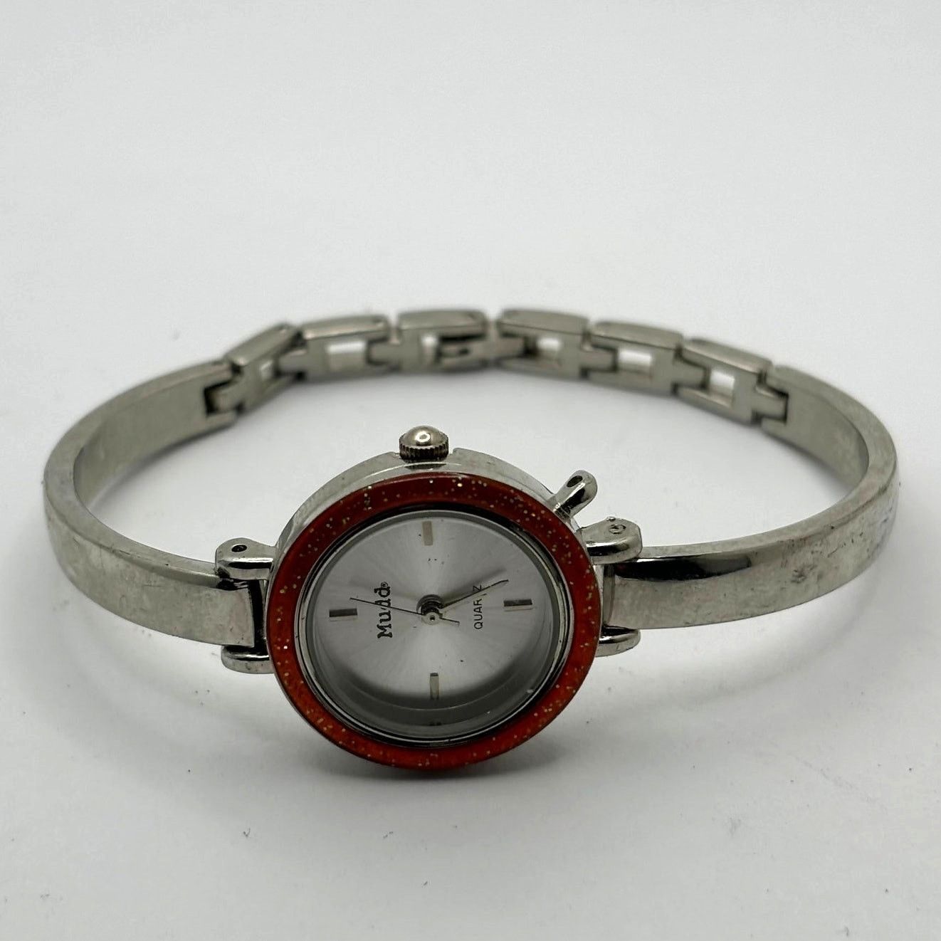 Other Silver & Orange Quartz Mudd Watch Size ONE SIZE - 2 Thumbnail
