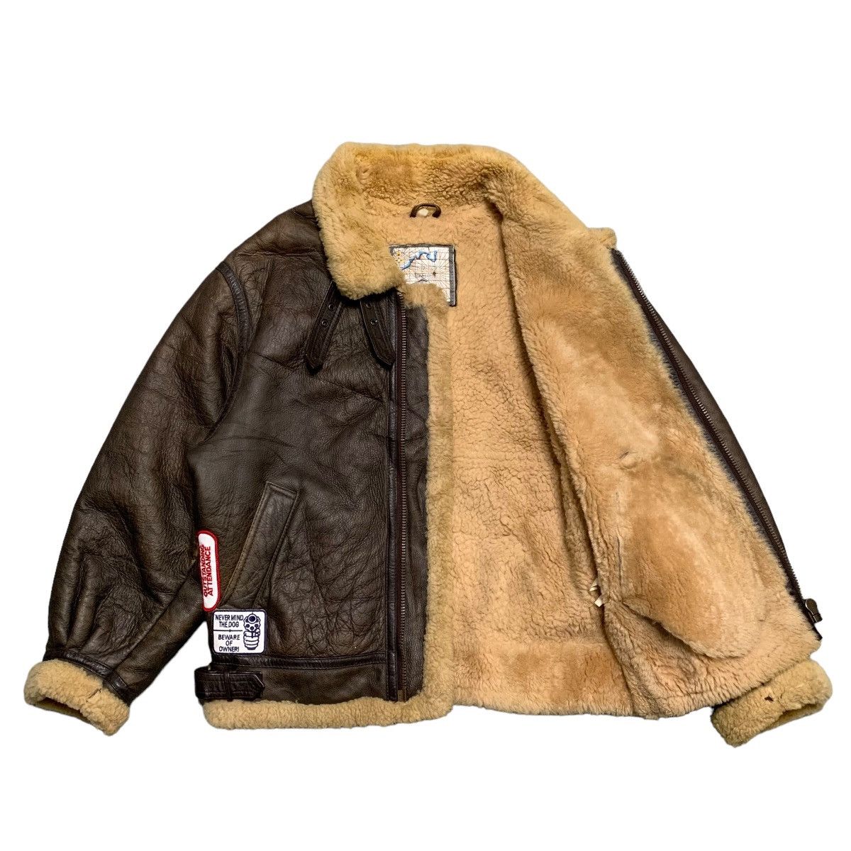Japanese Brand Terra Australis Shearling B3 Jacket Size US M / EU 48-50 / 2 - 7 Thumbnail