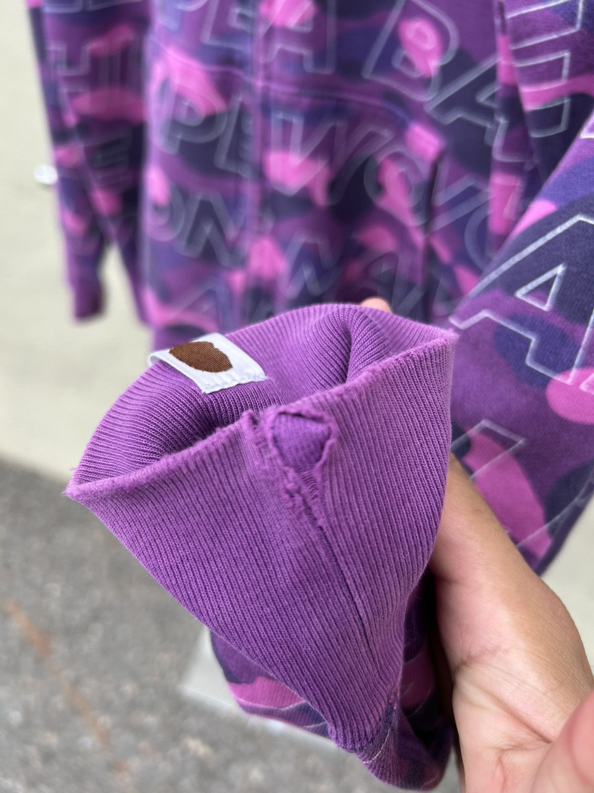 Bape Bape shark hoodie wgm all over purple Size US M / EU 48-50 / 2 - 9 Thumbnail