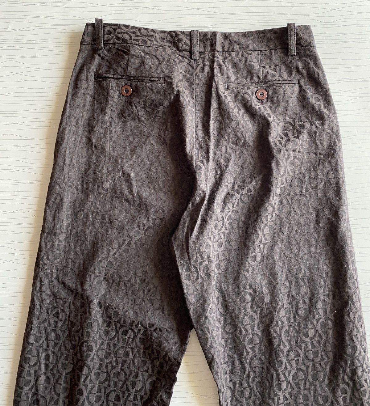 Aigner Aigner Monogram Hight Waist Pants Size US 29 - 14 Thumbnail