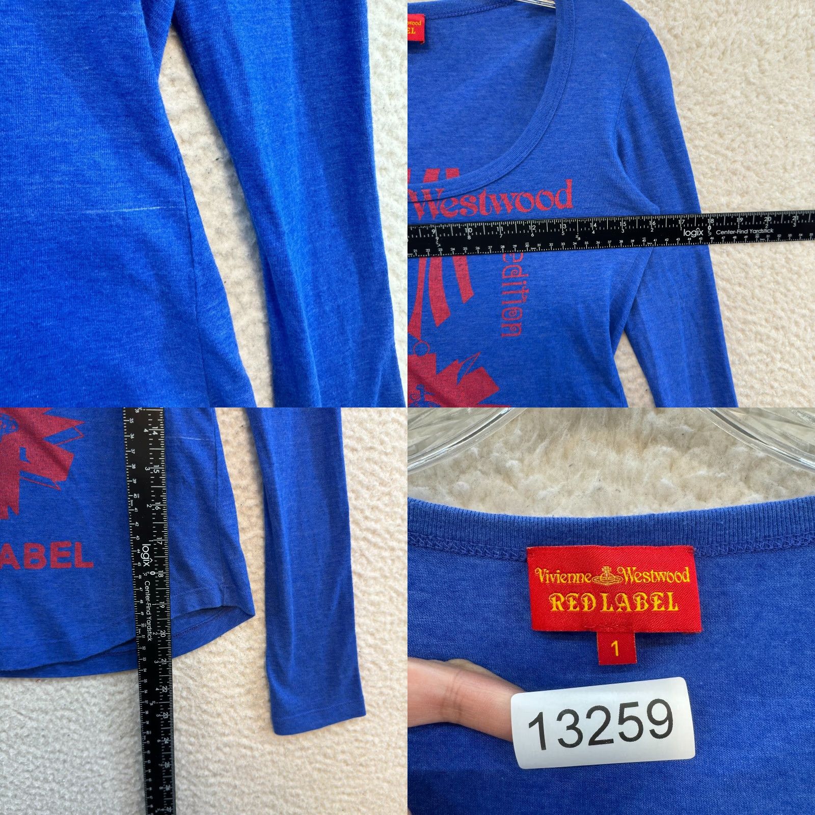 Vivienne Westwood VINTAGE Vivienne Westwood Shirt Womens S Cyber Boho Fairy Grunge Red Label Blue - Y2K Small Label Original Size S / US 4 / IT 40 - 8 Thumbnail