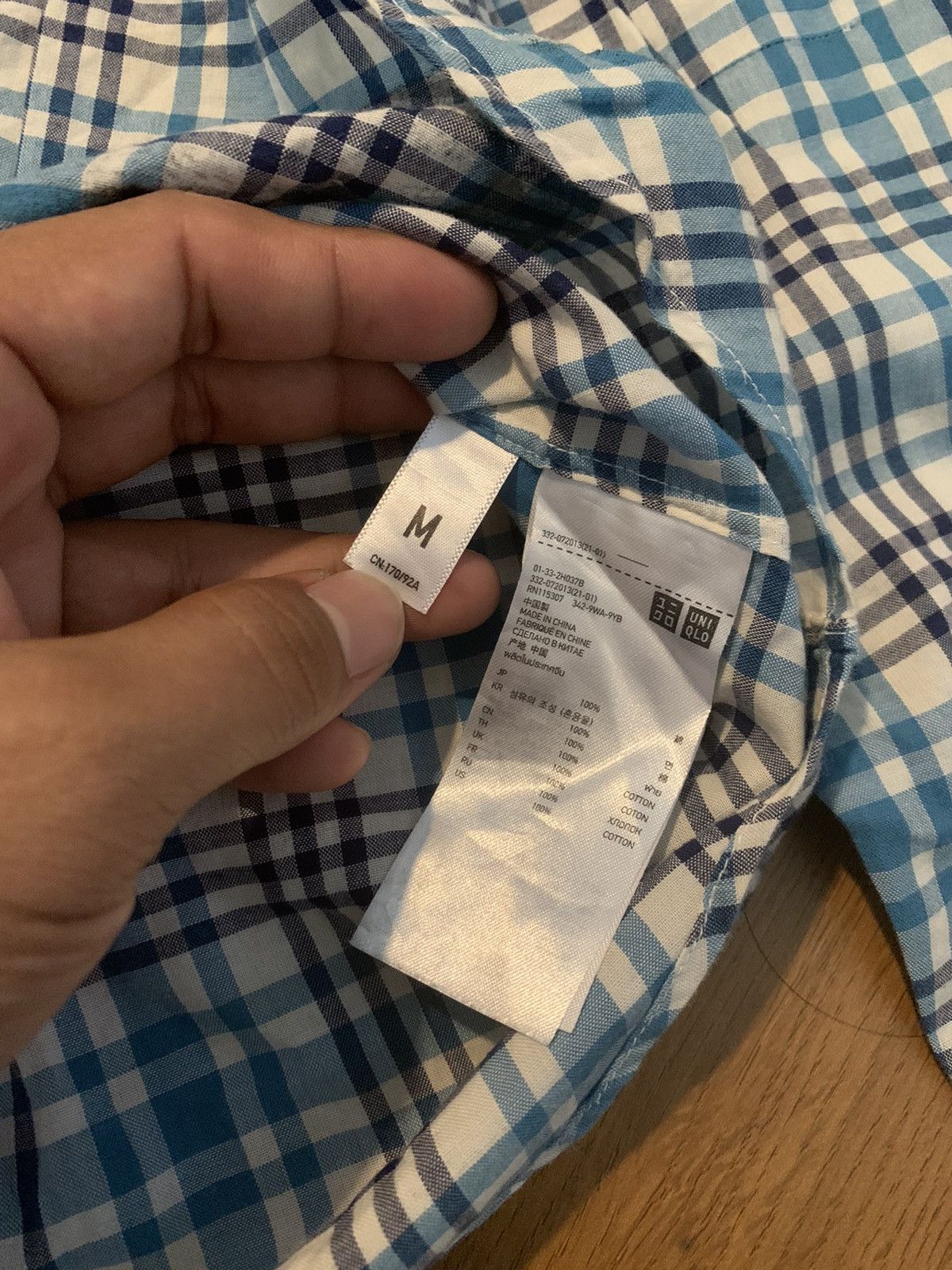 Japanese Brand × Undercover × Uniqlo UNDERCOVER X UNIQLO printed plaid shirt gothic vkei style Size US M / EU 48-50 / 2 - 14 Thumbnail