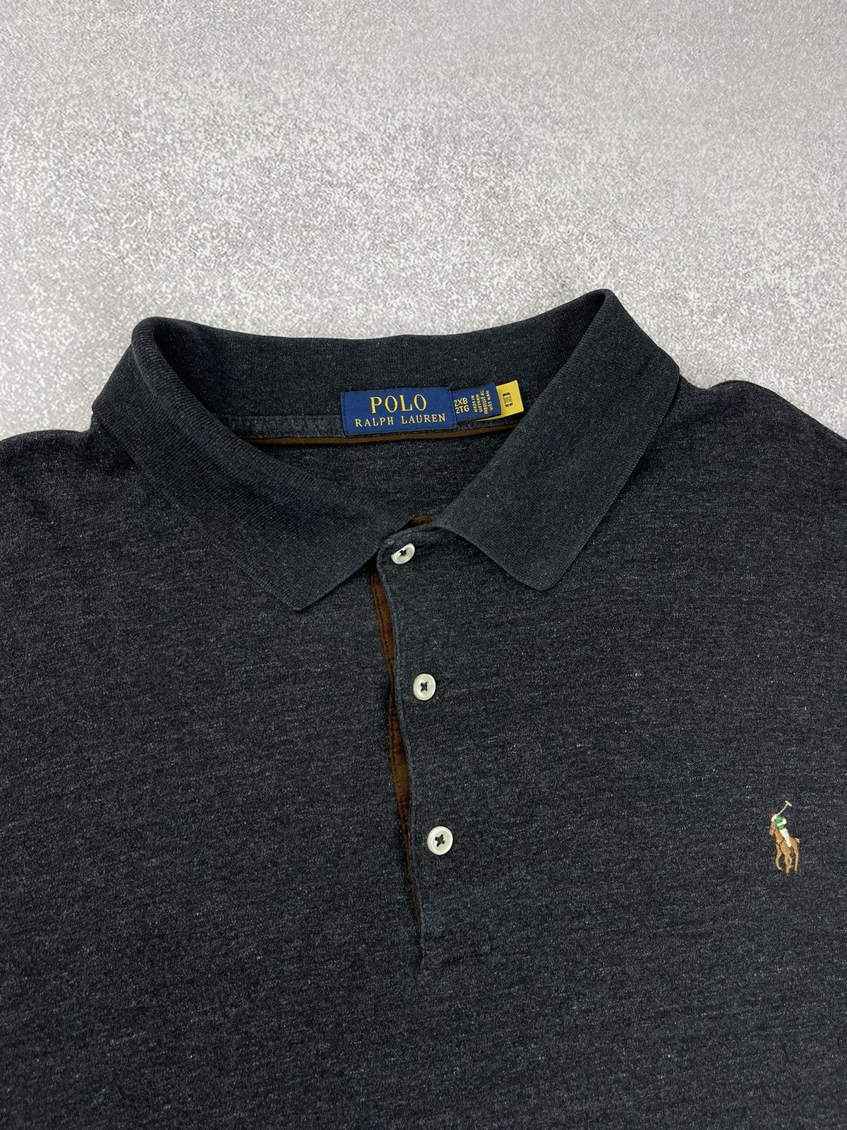 Polo Ralph Lauren Polo Ralph Lauren Long Sleeve Rugby Grey Size Xxl Size US XXL / EU 58 / 5 - 6 Thumbnail