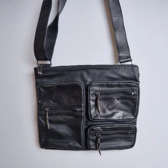 Other Kien Leather & Waxed Cotton Crossbody - Black (NEW) Size ONE SIZE - 3 Thumbnail