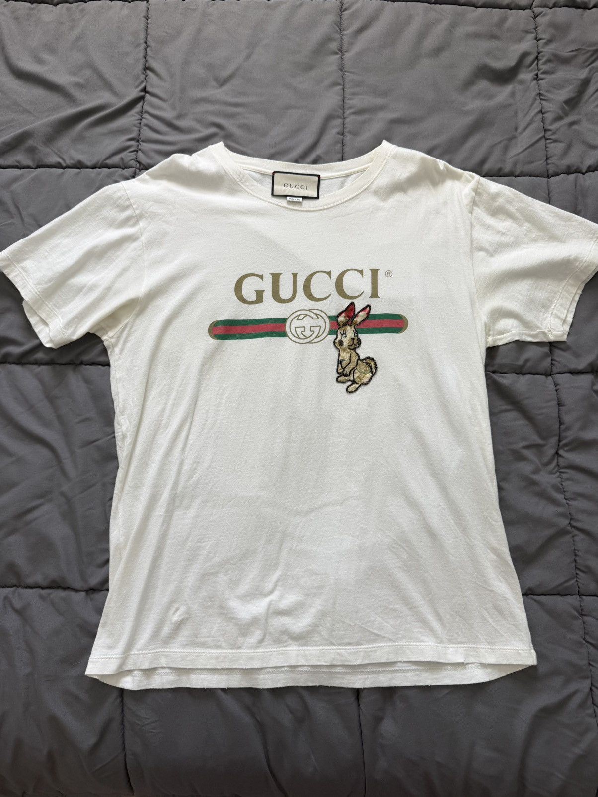 Gucci Gucci Rabbit T-shirt Size US L / EU 52-54 / 3 - 1 Thumbnail