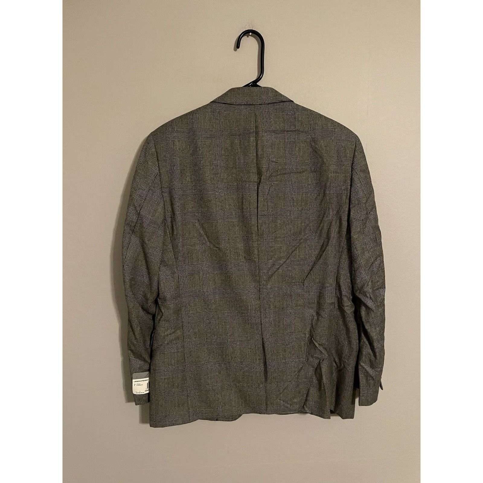 Ralph Lauren Lauren Ralph Lauren Blazer Wool/Cashmere Plaid 40S Gray Mens Blazer Jacket - 2 Button - 4 Button Sleeve Cuffs - Short Length - Silver Label New! Size US L / EU 52-54 / 3 - 4 Thumbnail