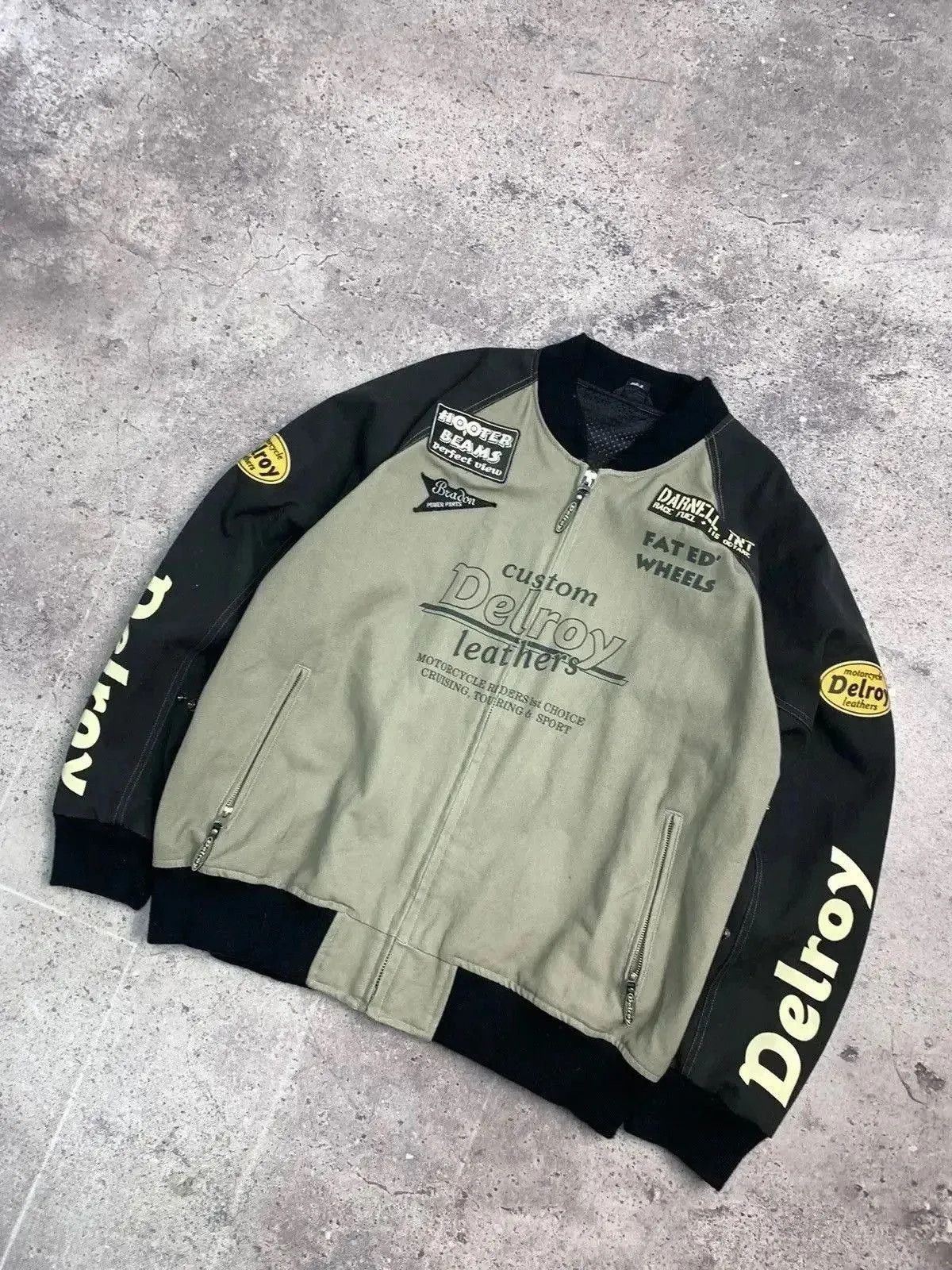 Formula 1 Vintage DELROY Racing Team Moto Jacket Y2K streetwear Size US XL / EU 56 / 4 - 6 Thumbnail