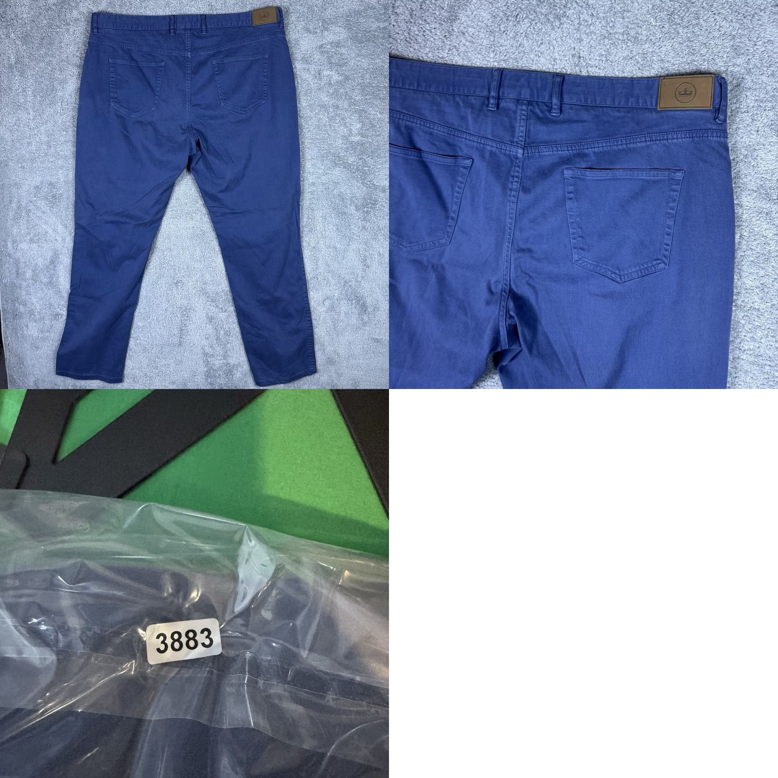 Peter Millar Peter Millar Ultimate Sateen Pants Mens 40x30 5 Pocket Stretch Casual Chino Modern Classic Blue Solid Size US 40 / EU 56 - 9 Thumbnail