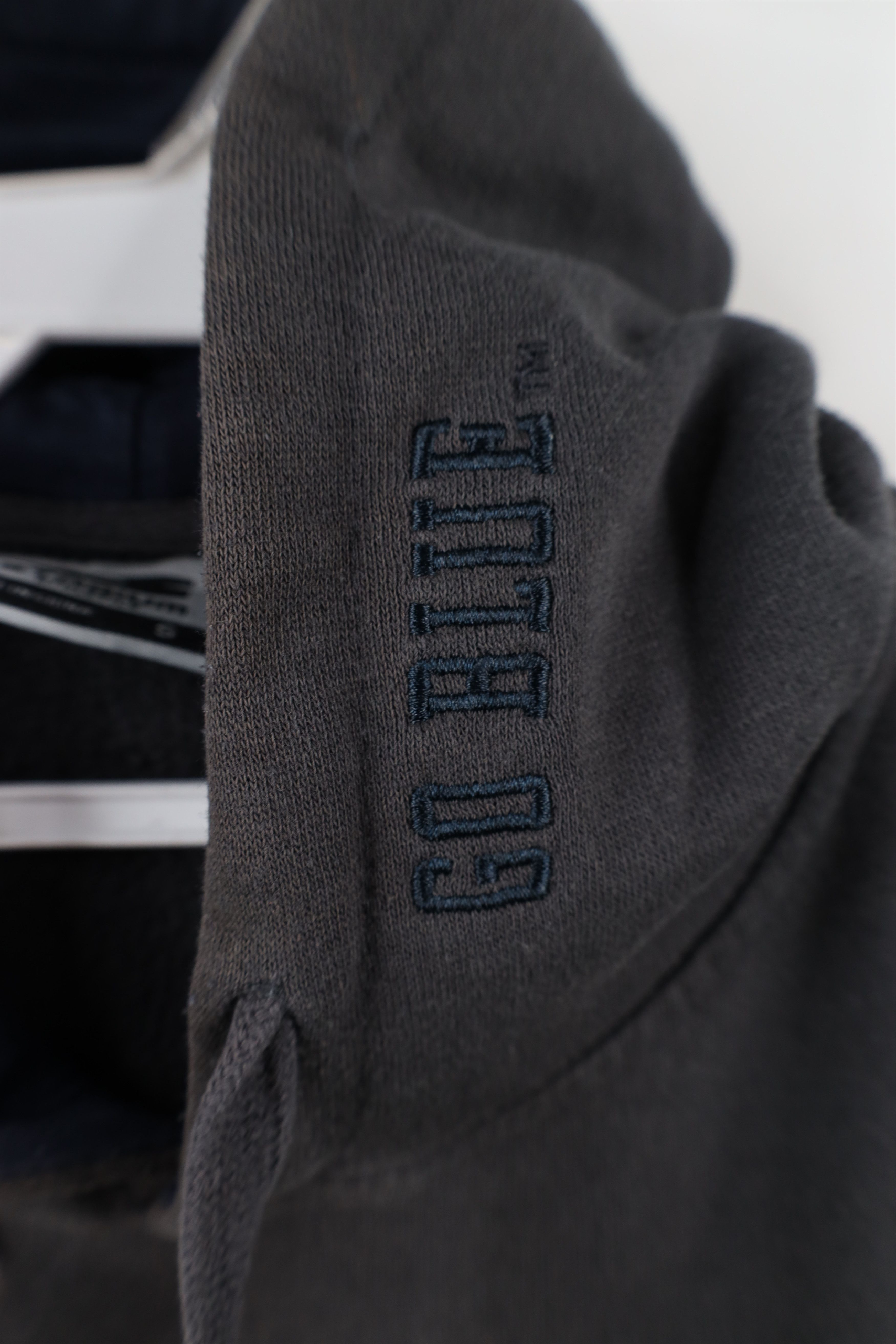 Vintage Vintage Spell Out University of Michigan Hoodie Dark Gray Size US S / EU 44-46 / 1 - 4 Thumbnail