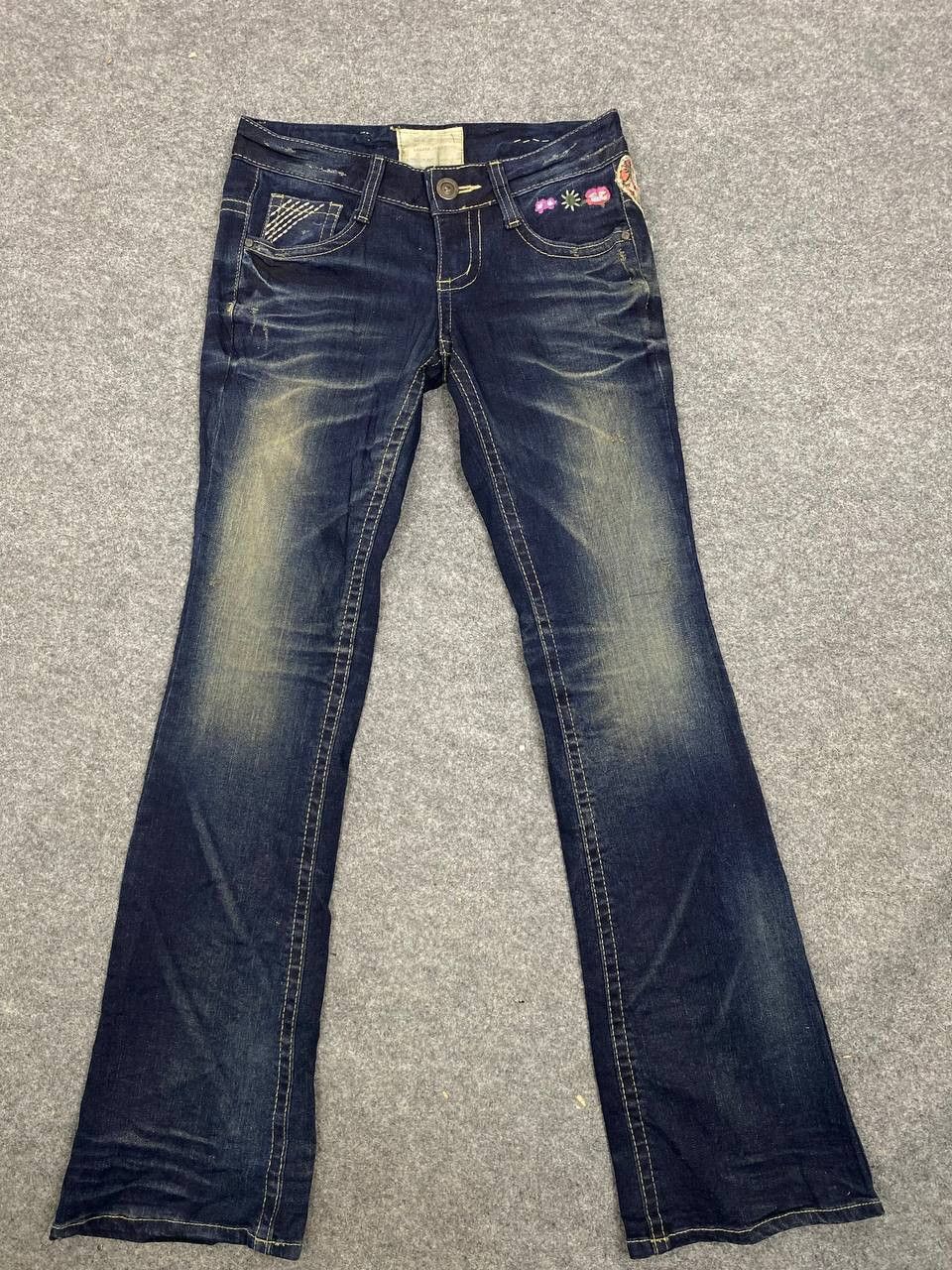 Japanese Brand vintage lolita japanese brands bootcut flare denim Size 30" / US 8 / IT 44 - 8 Thumbnail