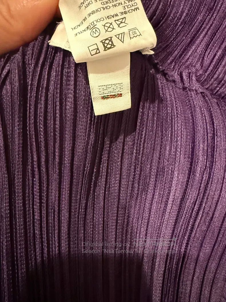 Issey Miyake Issey Miyake Horizontal Striped Purple Cropped Jacket Size L / US 10 / IT 46 - 4 Thumbnail