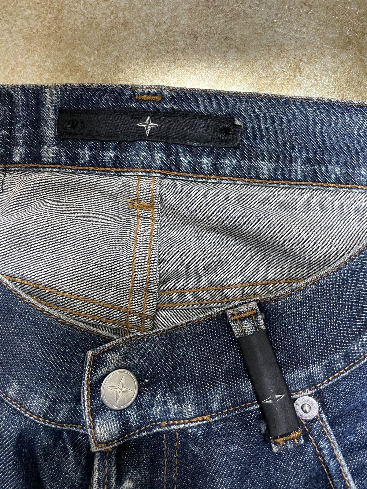 Massimo Osti × Stone Island Vintage Stone Island designer denim stone wash Jeans W34 Size US 34 / EU 50 - 8 Thumbnail