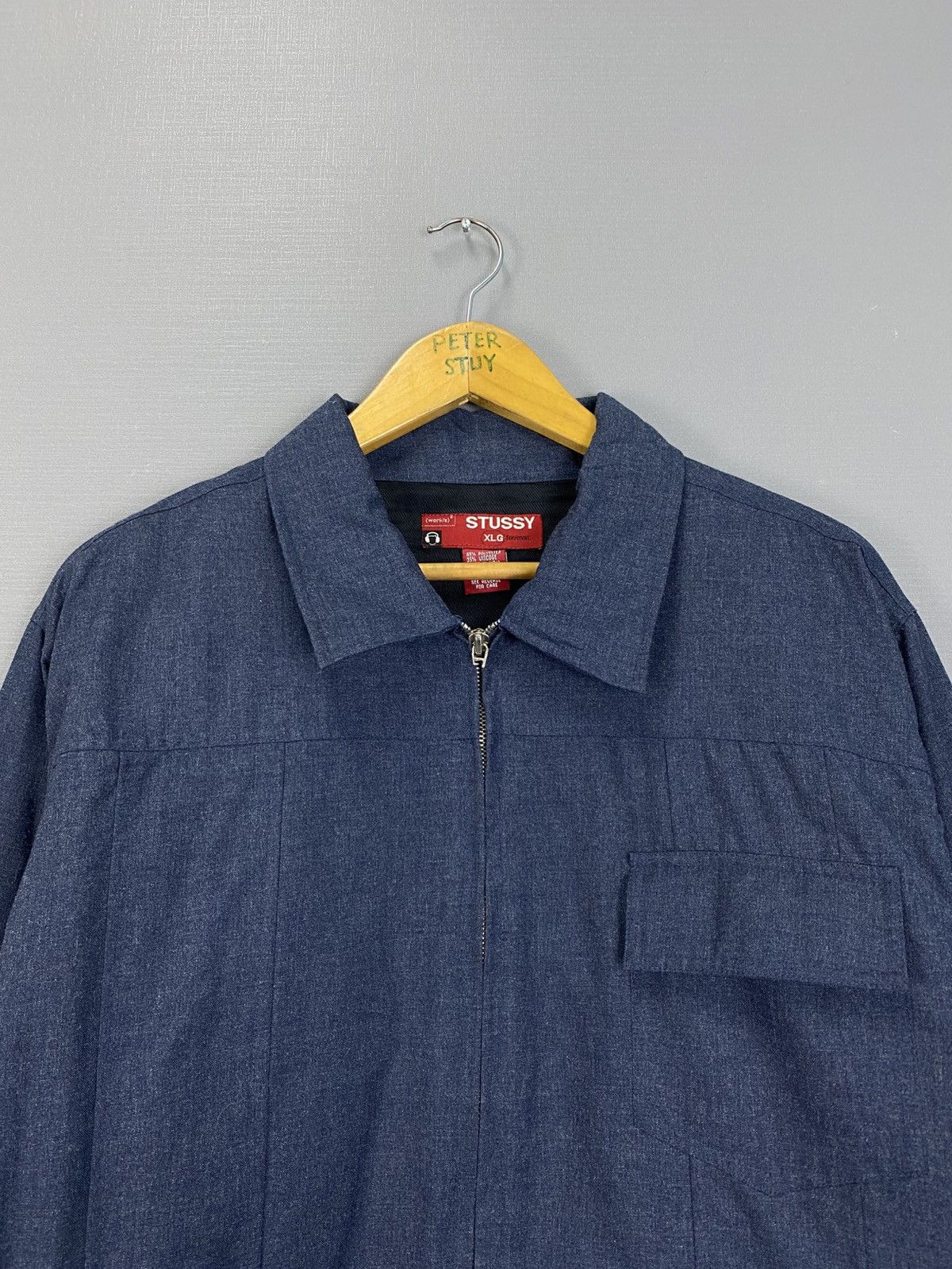Stussy Vintage Stussy Zipper Jacket Size US XL / EU 56 / 4 - 5 Thumbnail
