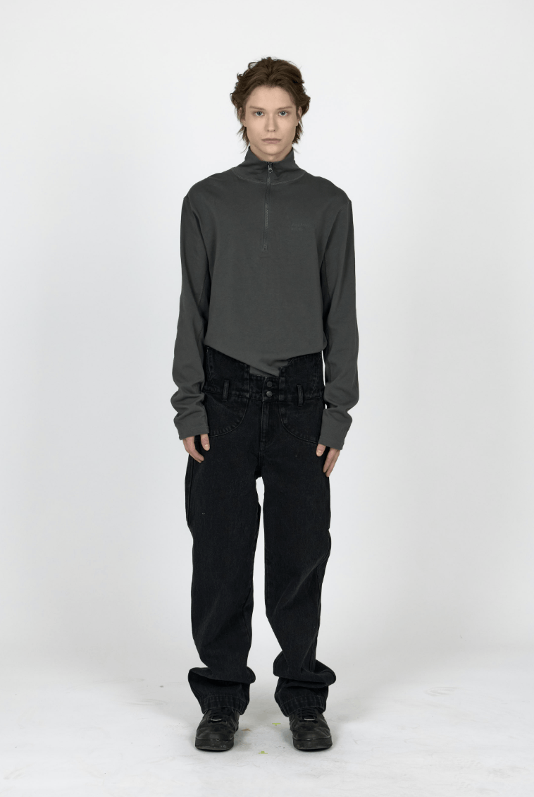 GR10K MPa HALF ZIP JERSEY (CHARCOAL) , PLASTICPRODUCT Size US S / EU 44-46 / 1 - 2 Thumbnail