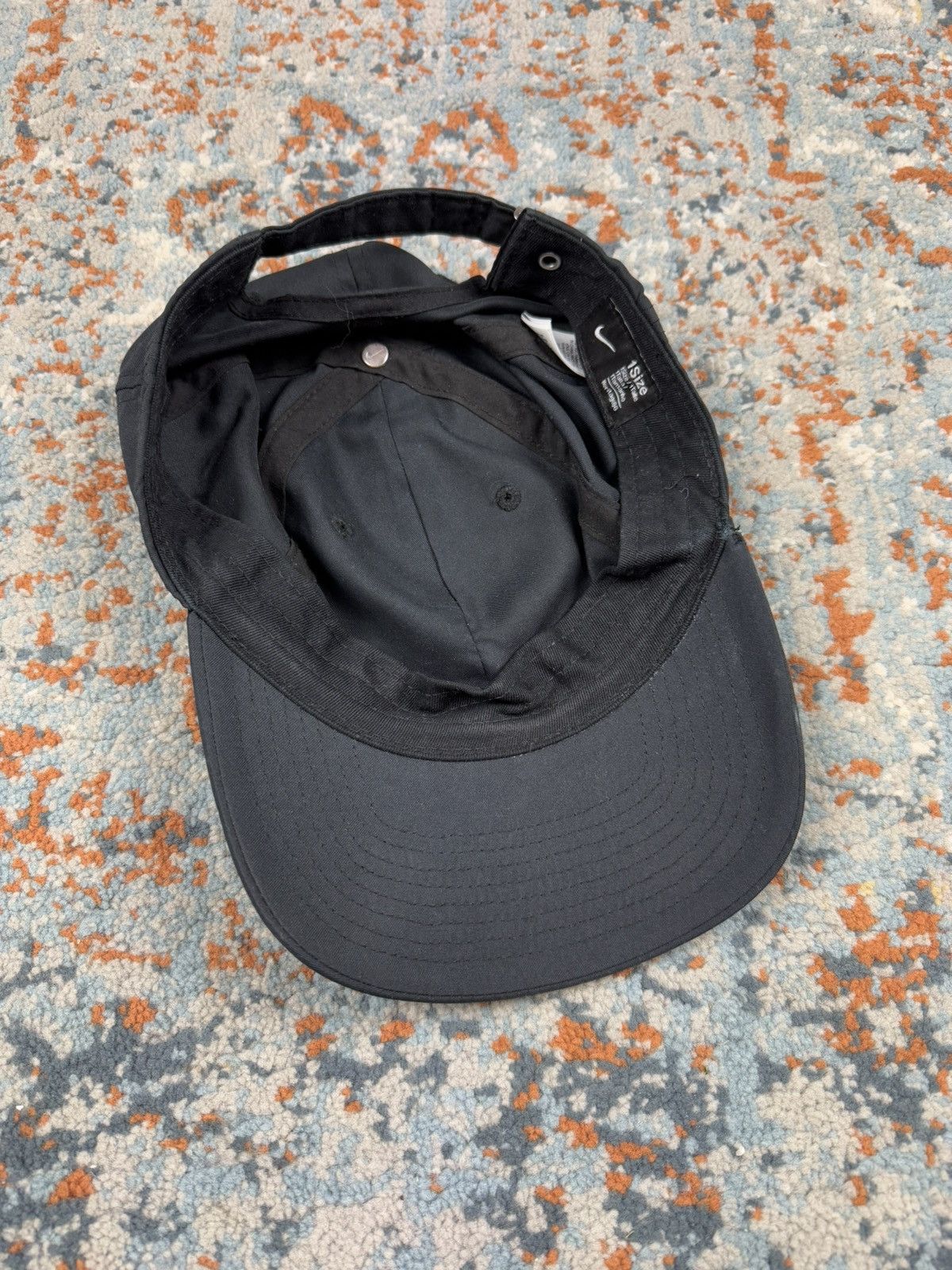Nike × Vintage Vintage y2k Nike jewel metal swoosh logo hat cap Size ONE SIZE - 5 Thumbnail