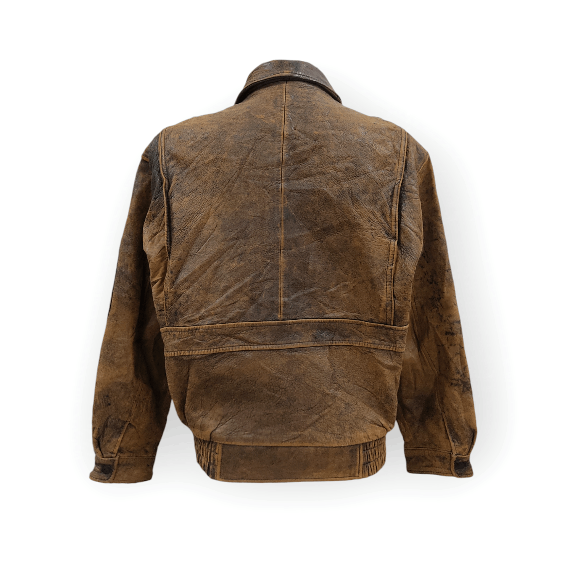 Genuine Leather G1 LOLDANTHONY Newspapers Lined Sheepskin Leather Jacket Size US L / EU 52-54 / 3 - 3 Thumbnail