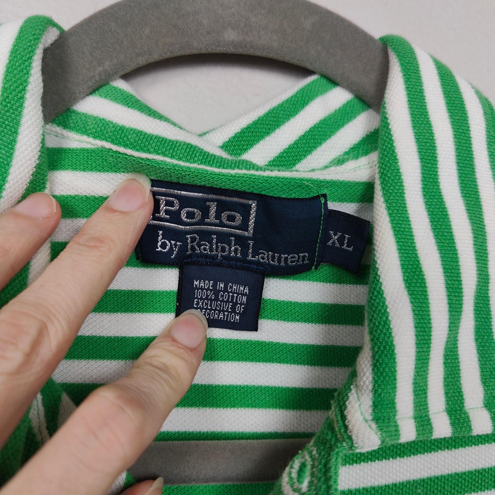 Polo Ralph Lauren Vintage Polo Ralph Lauren Shirt Mens XL Logo Crest Green Size US XL / EU 56 / 4 - 3 Thumbnail